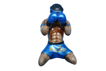 Muay Thai Figur blau 13cm